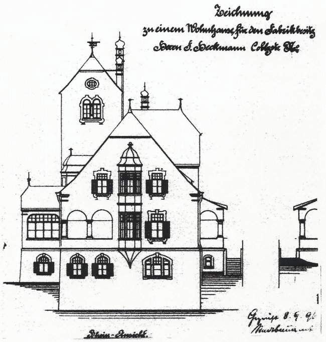 Villa Heckmann Zeichnung